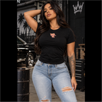 Ladies A Dog Pack King Fitted Tri-blend Tee