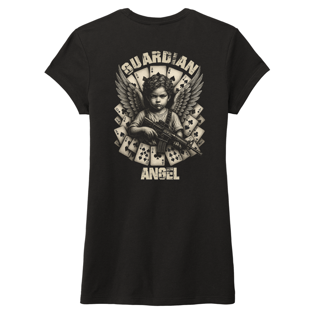 Ladies A Guardian Angel Fitted Tri-blend Tee