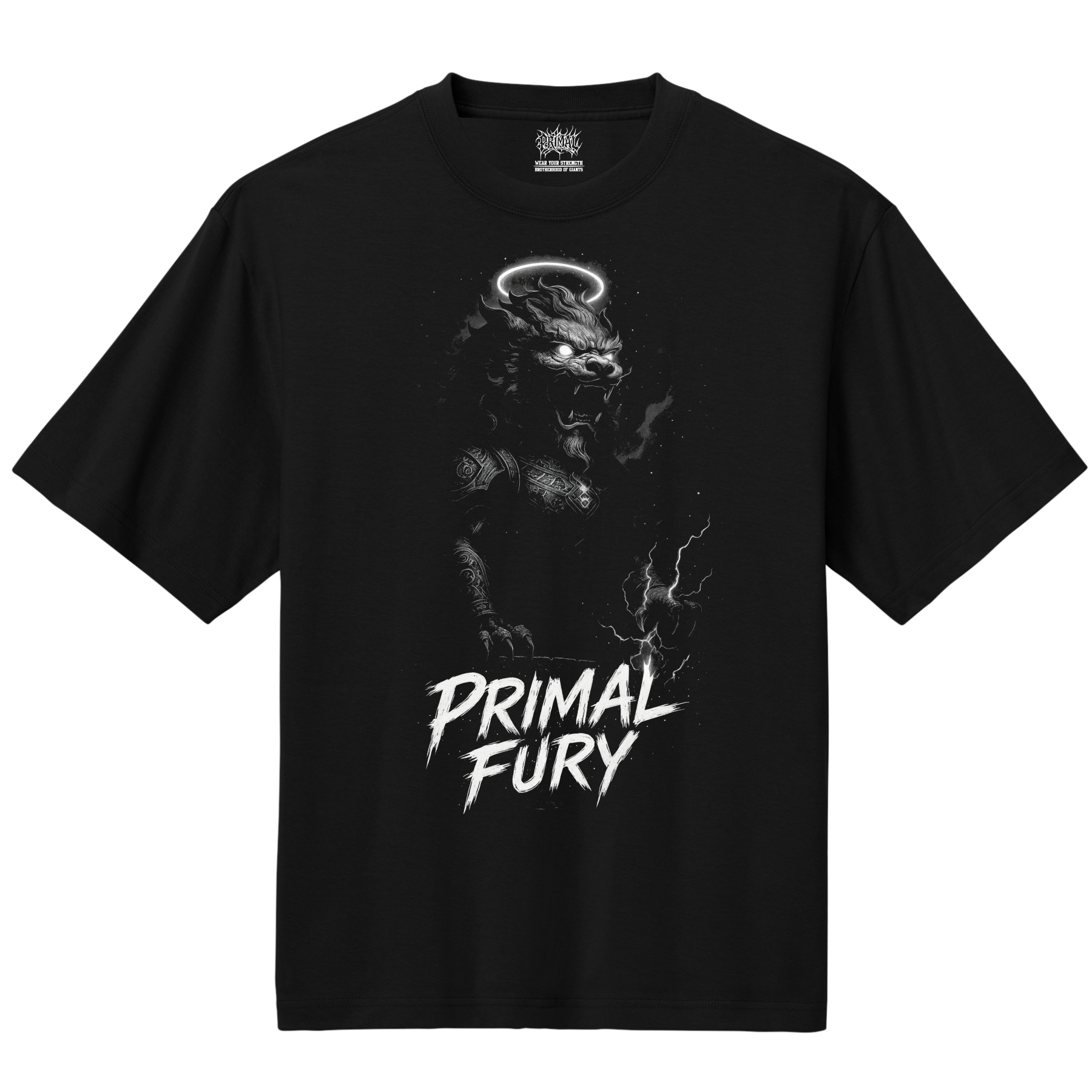 Aura Foo Dog Primal Fury Classic Fit Tri-Blend Tee