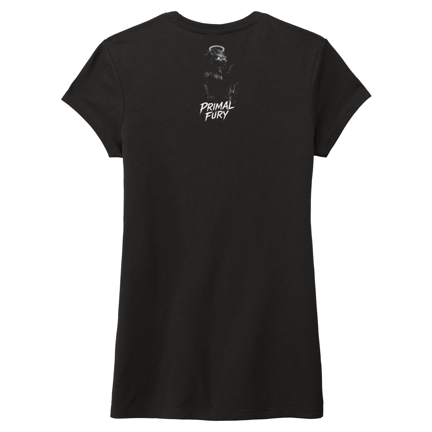 Ladies Aura Foo Dog Primal Fury Fitted Tri-blend Tee