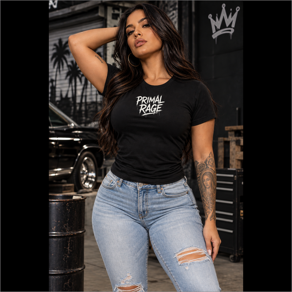 Ladies Bears Primal Rage Fitted Tri-blend Tee