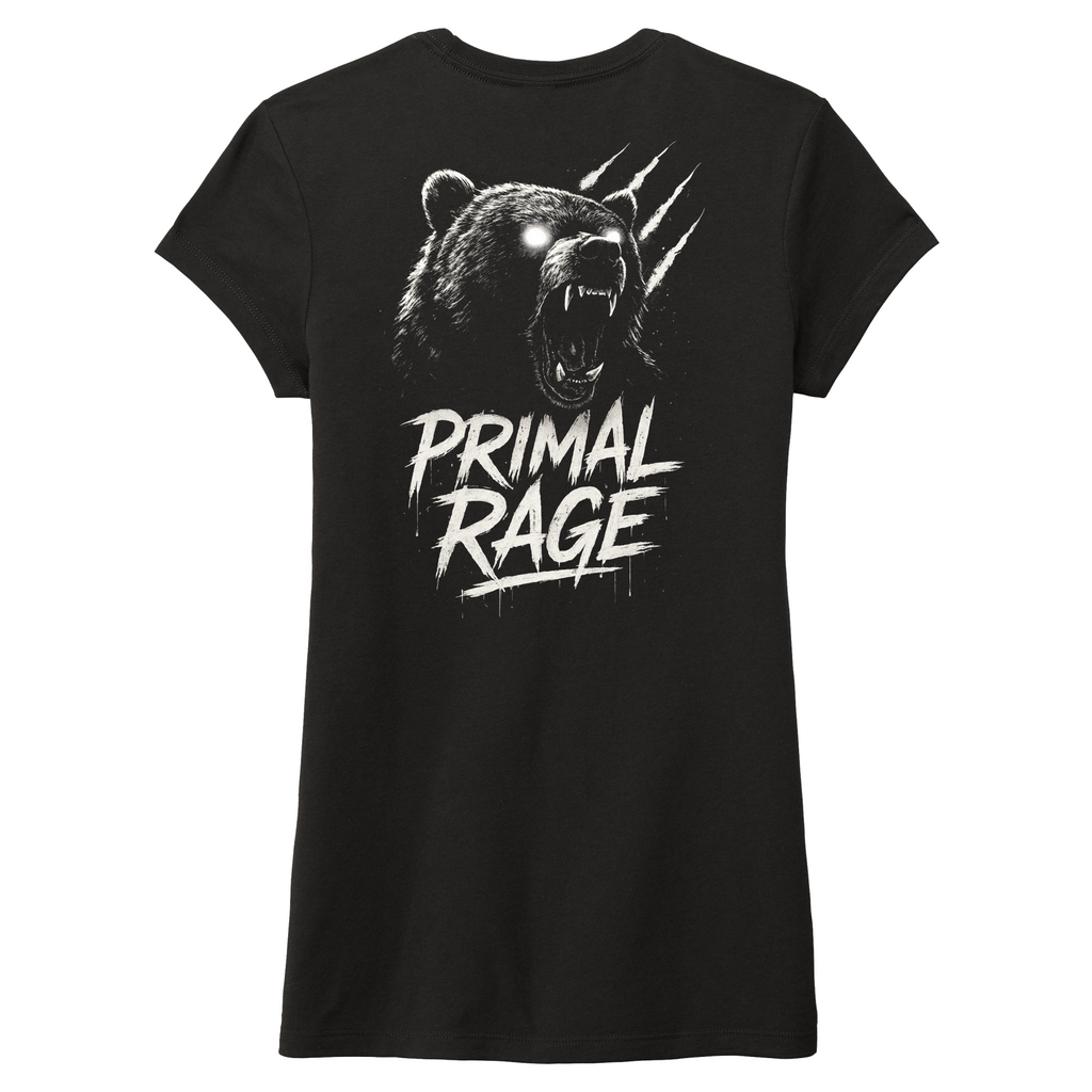 Ladies Bears Primal Rage Fitted Tri-blend Tee