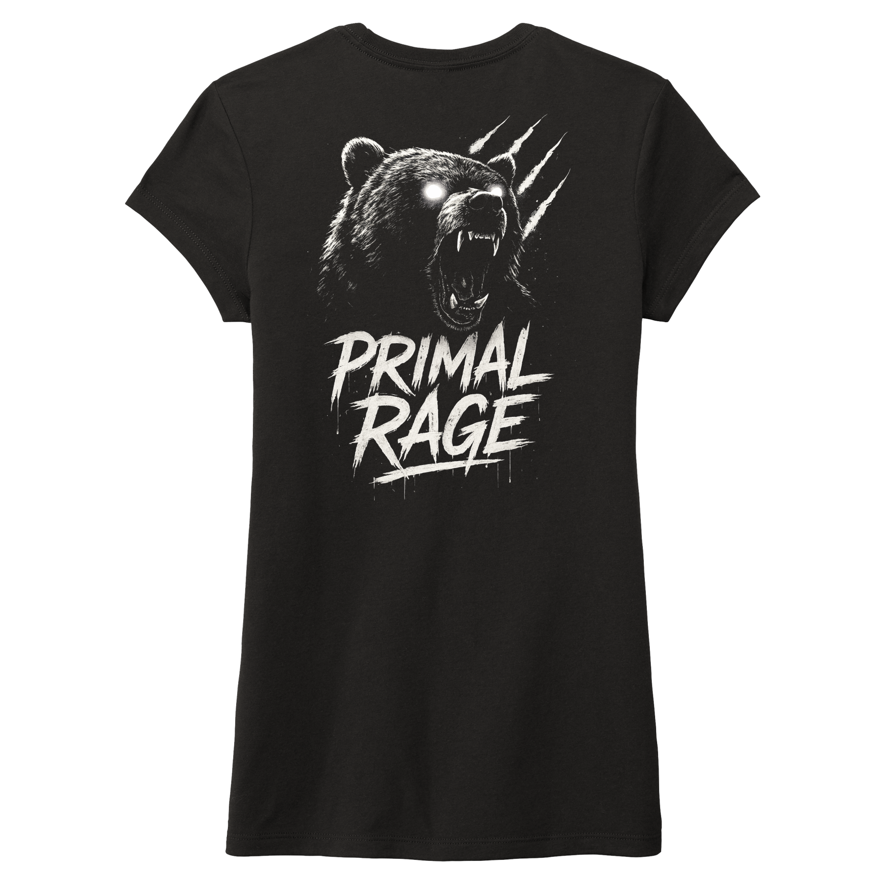 Ladies Bears Primal Rage Fitted Tri-blend Tee