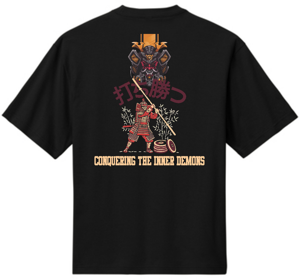 Demon Samurai Drop-Shoulder Tee