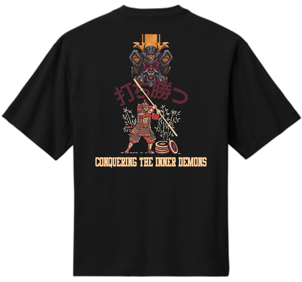 Demon Samurai Drop-Shoulder Tee