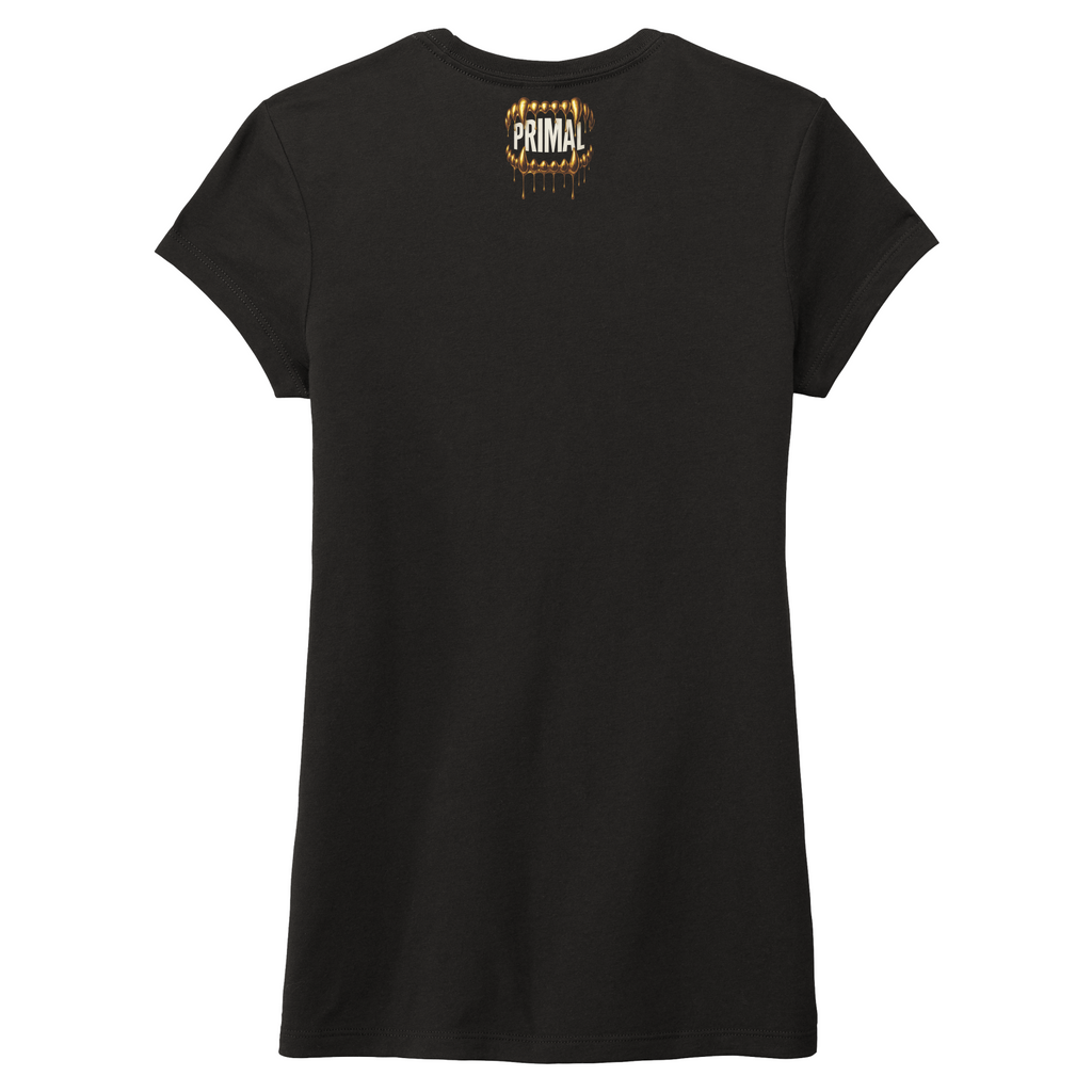 Ladies Drip Gold Grill Fitted Tri-blend Tee