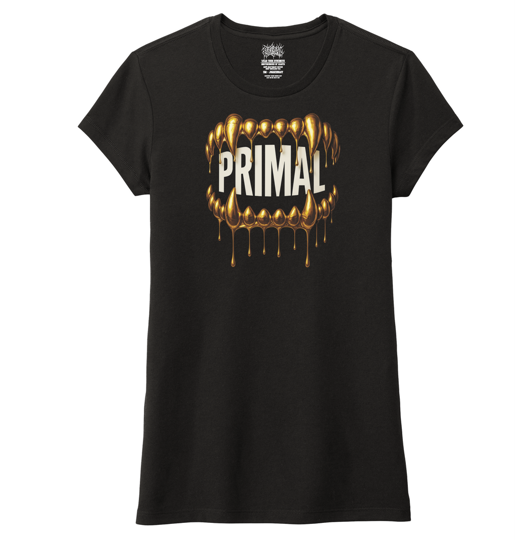 Ladies Drip Gold Grill Fitted Tri-blend Tee