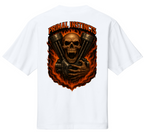 Fire Skull V8 Drop-Shoulder Tee