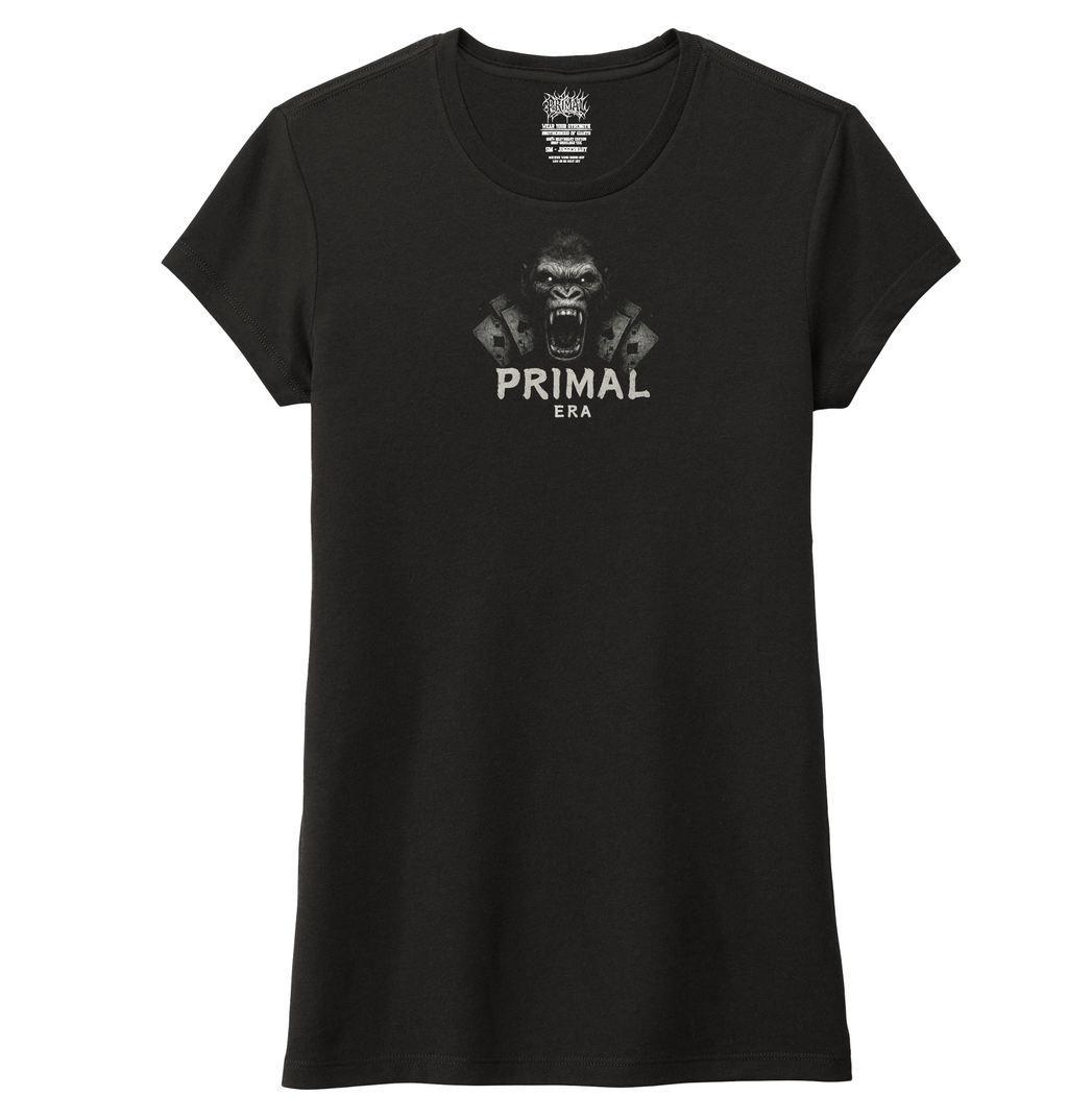 Ladies Gambling Gorilla Fury Fitted Tri-blend Tee
