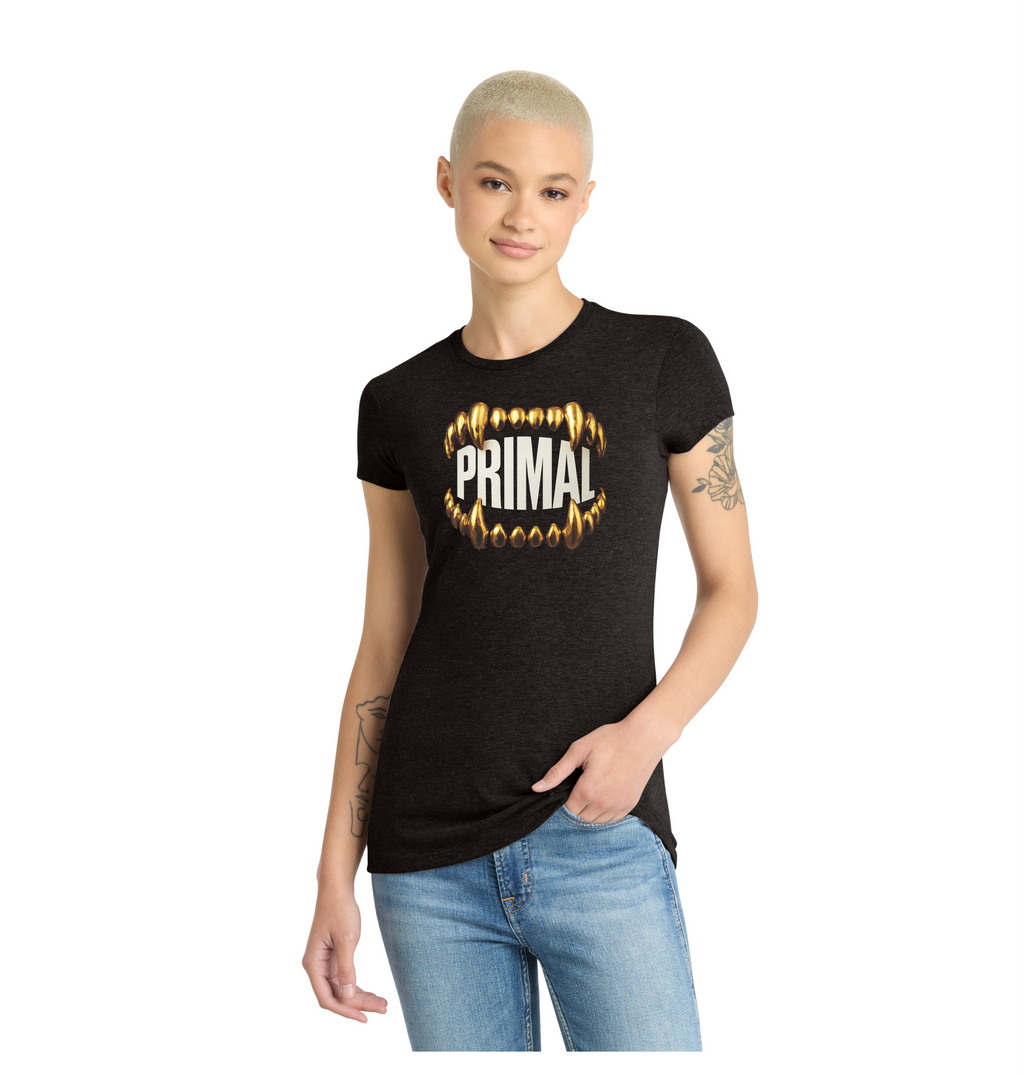 Ladies Gold Grill Fitted Tri-blend Tee