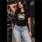 Ladies Gold Grill Fitted Tri-blend Tee
