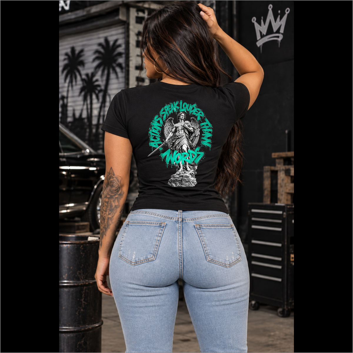 Ladies Louder Than Words Fitted Tri-blend Tee