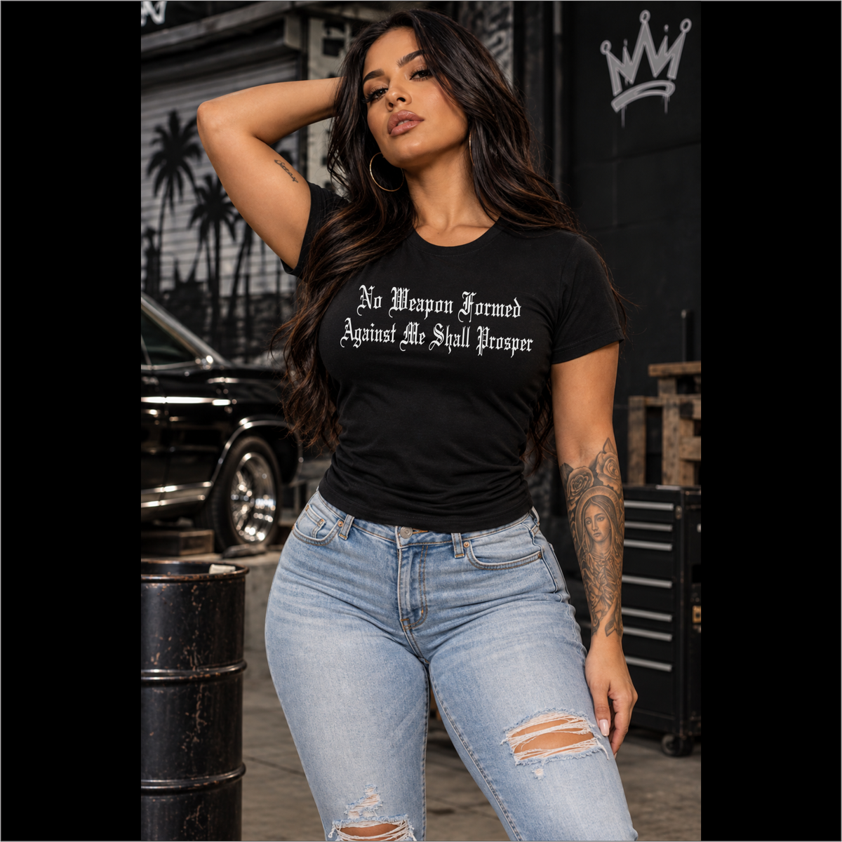 Ladies Louder Than Words Fitted Tri-blend Tee