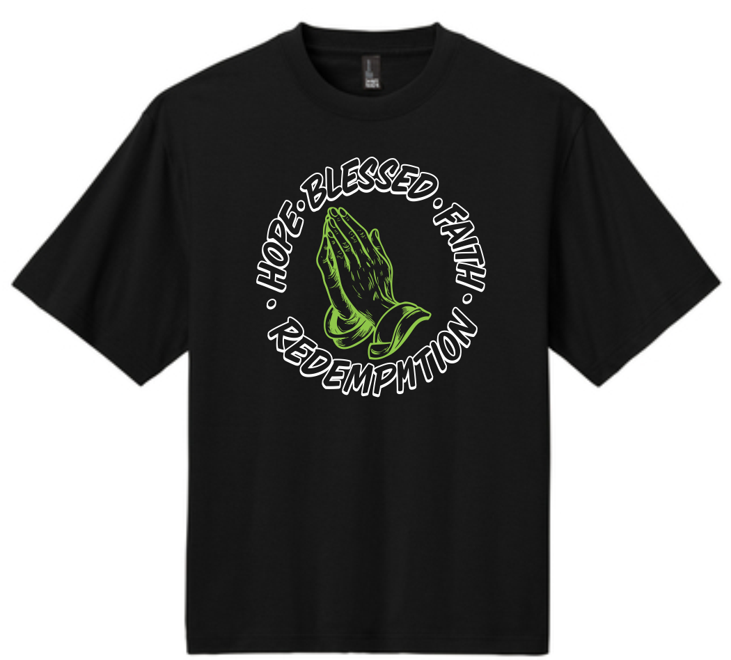 Praying Hands Drop-Shoulder Tee