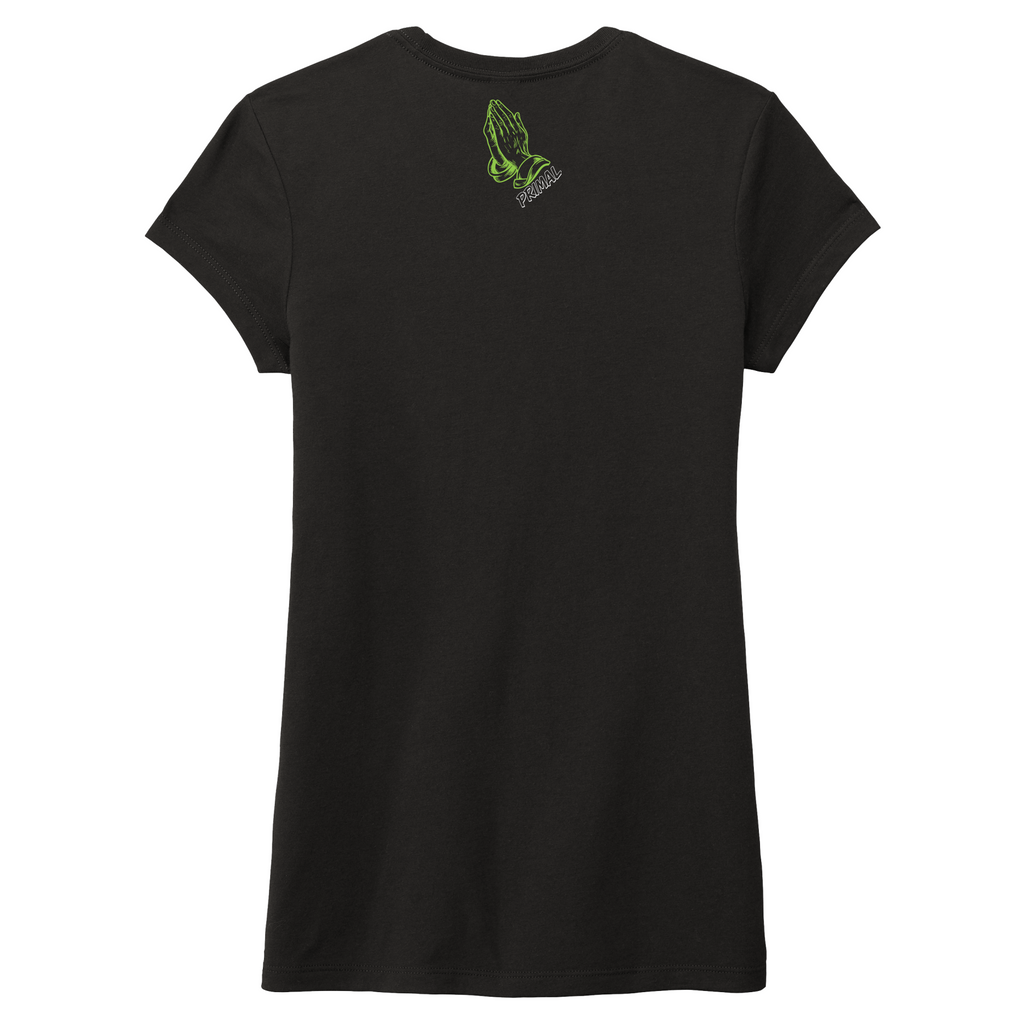 Ladies Praying Hands Fitted Tri-blend Tee