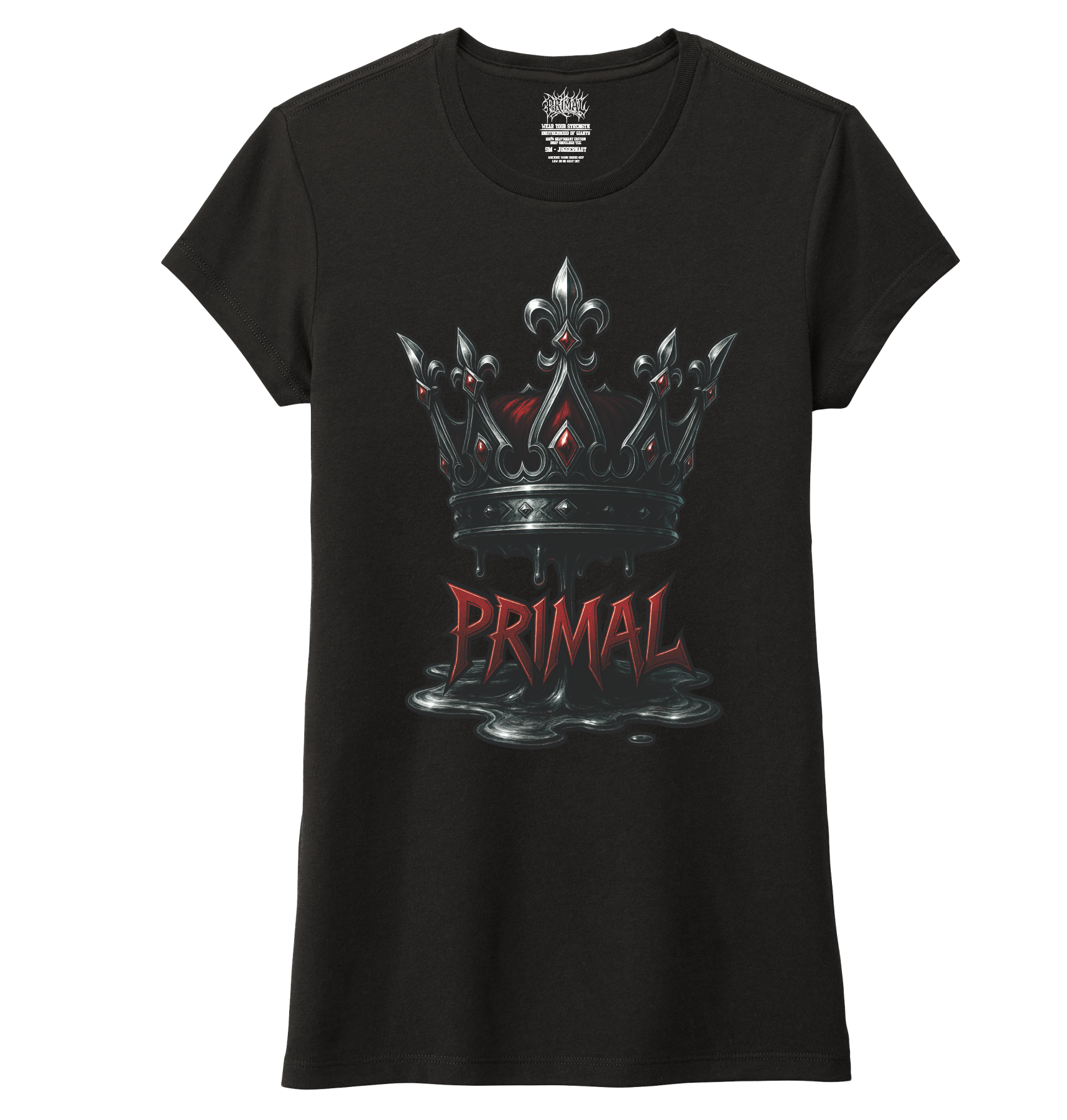 Ladies Sanguis Crown Fitted Tri-blend Tee