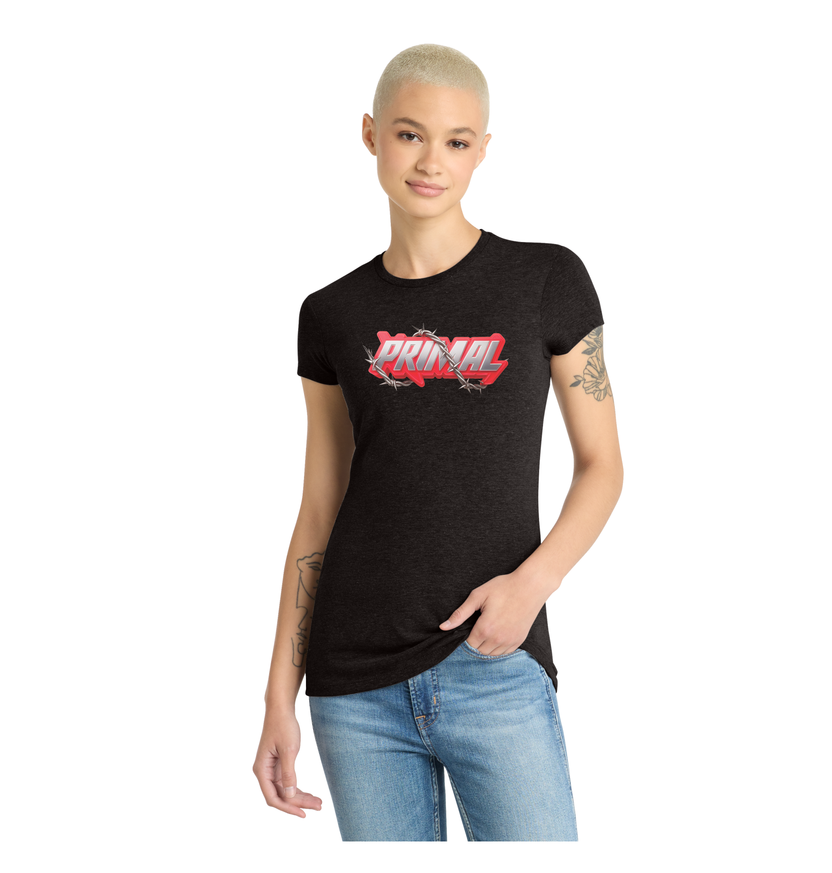 Ladies Wired Primal Fitted Tri-blend Tee